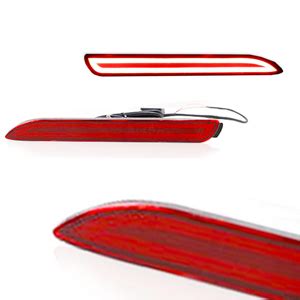 Amazon GTINTHEBOX 3D Optic Red LED Rear Bumper Reflectors Brake