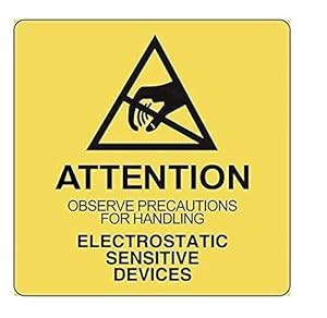 ProLine ESD Labels 2x2 Attention Electrostatic Sensitive Devices Static