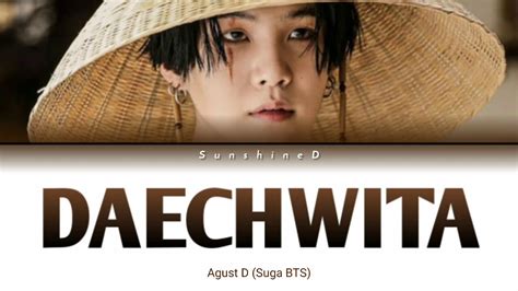 Agust D Suga Bts Daechwita Easy Lyrics Eng Youtube