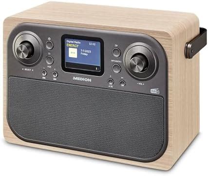 MEDION P66700 Radio Dab Radio réveil Dab Plus FM écran Couleur TFT à