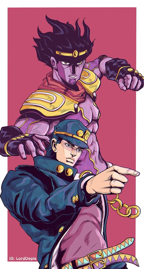 Jotaro And Star Platinum Fanart Stardustcrusaders Anime Jojo