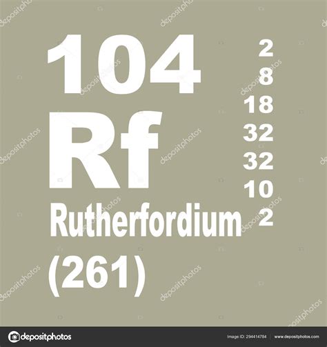 Rutherfordium Periodic Table Elements — Stock Photo © imwaltersy #294414784