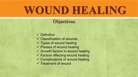 WOUND HEALING Basic Principles In Surgery Pptx