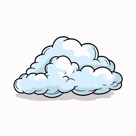 Premium Vector | Cloud flat vector illustration cloud cartoon hand ...