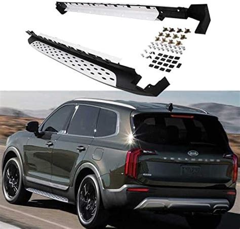 Buy Pair Side Steps For Kia Telluride 2019 2020 2021 2022 Running Board Nerf Bar Online At