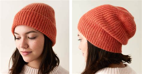 Classic Knitted Ribbed Hat FREE Knitting Pattern