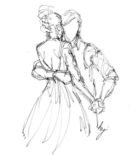 Couple Dancing Sketch