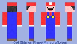 Mario Minecraft Skin