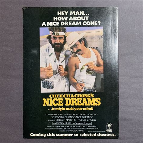 Cheech & Chong Nice Dreams (Movie) Original 1981 8"x11" Poster Type