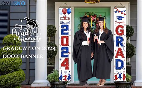 2024 Graduation Decorations Class Of 2024 Grad Porch Sign