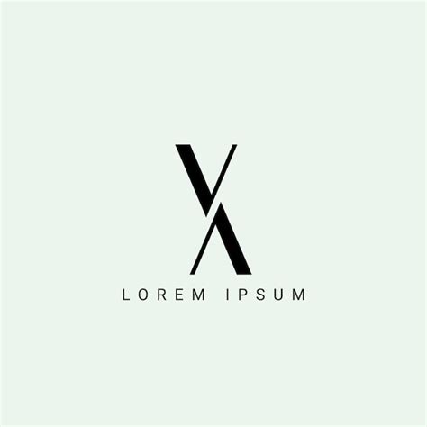 Premium Vector Letter Xv And Vx Monogram Initial Logo Geometric