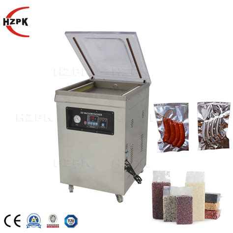 Hzpk Vertical Sealing Vacuum Preservation Machine For Food Packaging