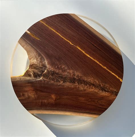 Walnut Lazy Susan Lazy Susan Live Edge Lazy Susan Wood Lazy Susan