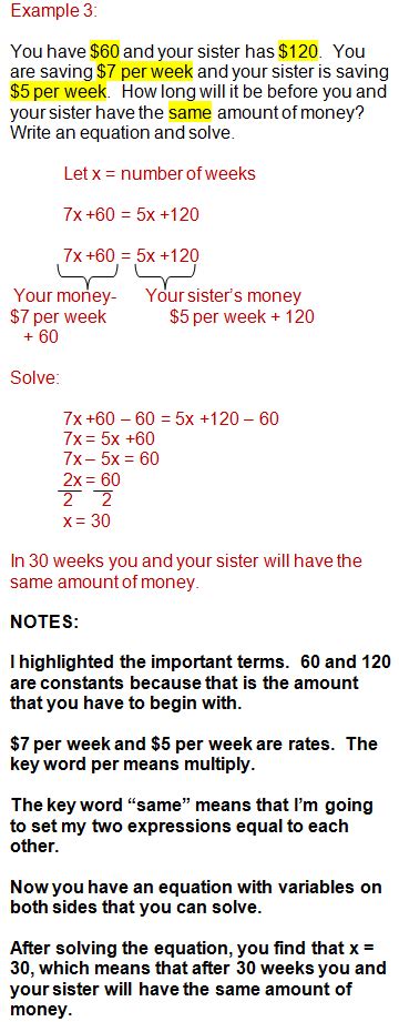 How To Solve College Algebra Word Problems Ronnie Brown S Math Worksheets