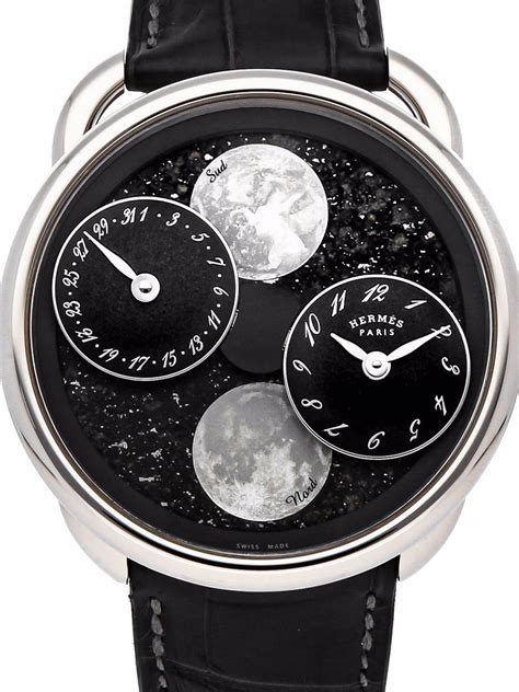 Pre Owned Hermes 2022 Arceau L Heure De La Lune Meteorite Edition