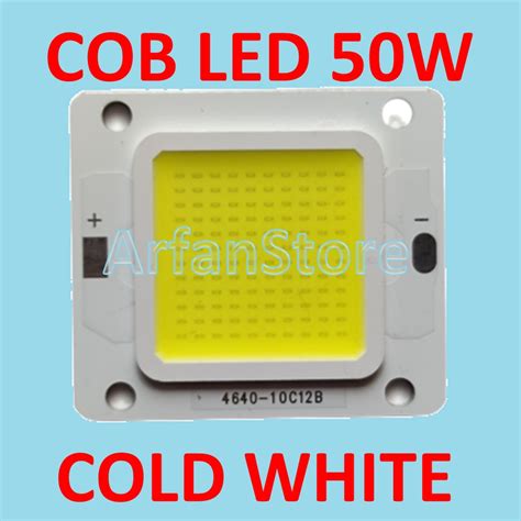 Jual Cob Led W Hpl Cold White High Power Led Chip Putih Super