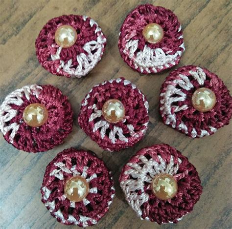 Crochet handmade buttons. on Behance