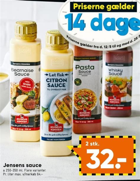 Jensens K Kken Sauce Flydende Tilbud Hos Bilka