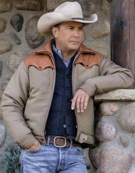 Yellowstone Kevin Costner John Dutton Leather Jacket