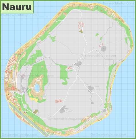 Large Detailed Map Of Nauru Ontheworldmap