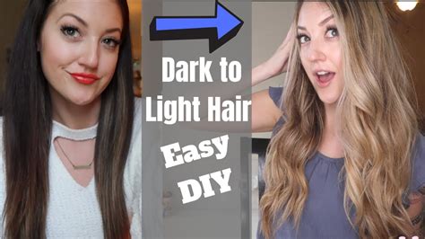 Diy Dark Hair To Blonde Hair How To Get Blonde Hair Without Damage