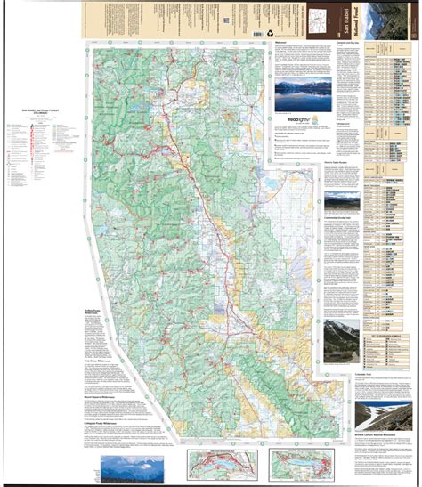 San Isabel National Forest Visitor Map North Half By Us Forest