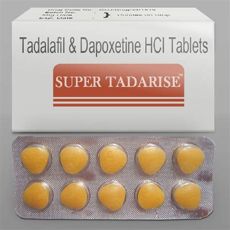 Super Tadarise Tadalafil Dapoxetine Tablet For Erectile Dysfunction At