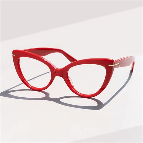 Veromca Cat Eye Red Eyeglasses Vooglam