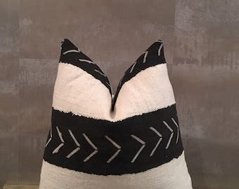 Authentic African Mud Cloth Pillows Pillow Covers With Etsy