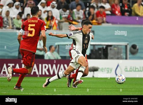 Jamal Musiala Of Germany And Rodri Of Spain During Spain V Germany