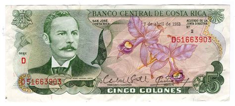 Banknote COSTA RICA 5 Colones Kaufen Auf Ricardo