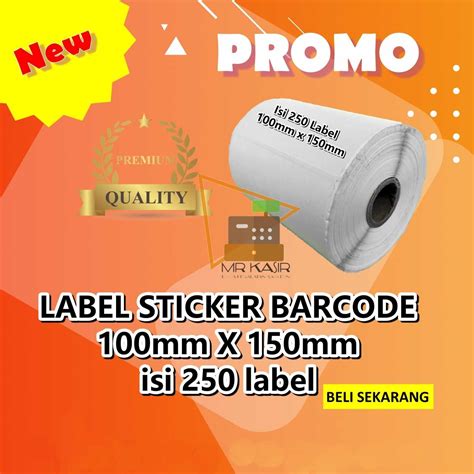 Jual Label Barcode X Mm Kertas Sticker Direct Thermal