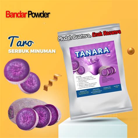 Jual Bubuk Minuman Taro Mix 1kg Serbuk Minuman Tanara Rasa Ubi Ungu