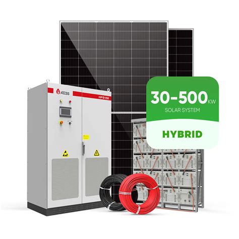 Commercial Hybrid Solar Energy Systems 48v 50kw 100kw 500kva Solar