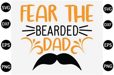 Fear The Bearded Dad Svg Graphic By Svg Shop · Creative Fabrica