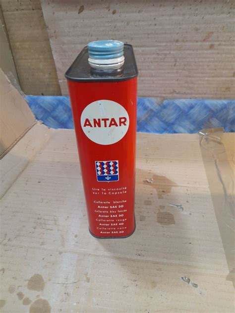 Ancien Bidon Huile Vide Antar Auto Garage Vintage Ebay