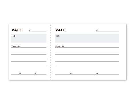 Plotter Talonario Liderpapel Vales Tres En Folio Texto En Portugues