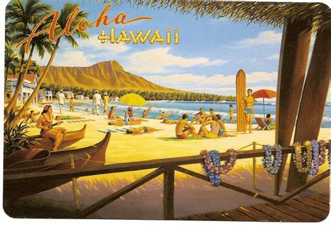 Vintage Hawaii Poster Vintage Hawaii Arte Havaiana