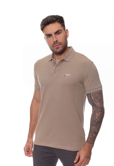 Camisa Gola Polo Masculina Manga Curta Crocker