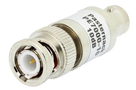 Db Fixed Attenuator Bnc Male To Bnc Female Brass Nickel Body Rated