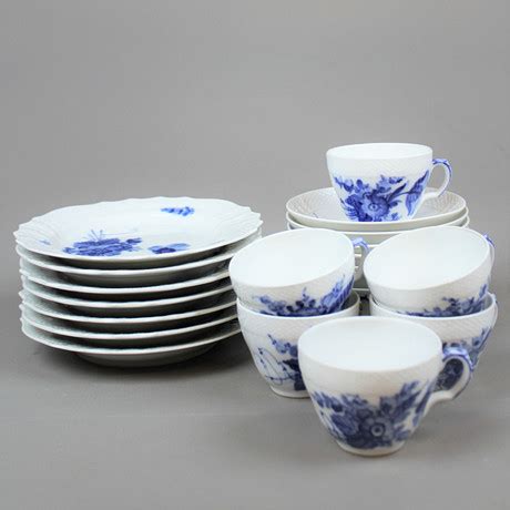 Kaffeservis Delar Bl Blomster Royal Copenhagen Keramik Porslin