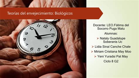 Teorías del envejecimiento biologicas pptx