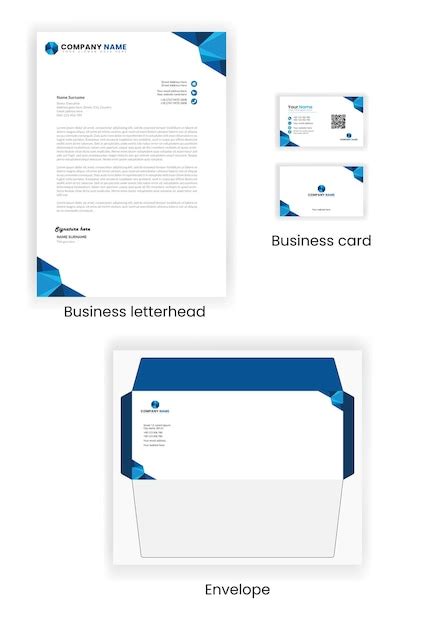 Business Card Envelope Template