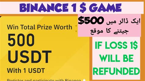 Win Usdt In Binance Game Binance Big Usdt Offers Crypto