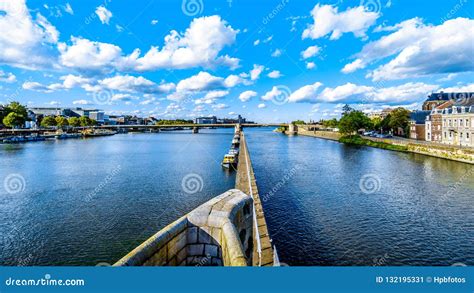 The Meuse River As it Flows through the Historic City of Maastricht in ...