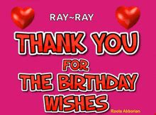 Thank You For The Birthday Wishes Birthday GIF - Thank You For The ...