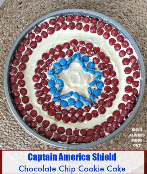 Captain America Shield Cookie Cake