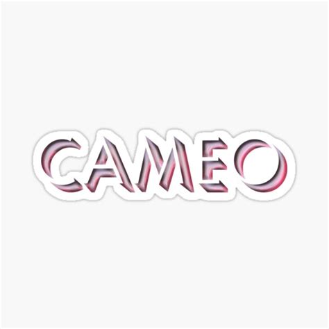 Cameo Sticker For Sale By Melmel Redbubble