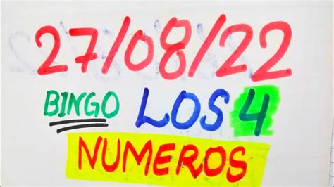 LOS 4 NUMEROS QUE MAS SALEN HOY 27 08 22 DE AGOSTO 2022 NUMEROS YouTube