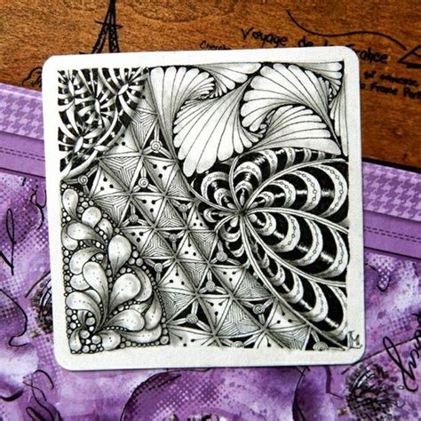 40 Absolutely Beautiful Zentangle Patterns For Many Uses Bored Art